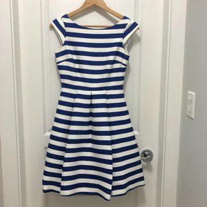 ✨HOST PICK✨ Kate Spade Striped Pleated Skater Dress - Size 0